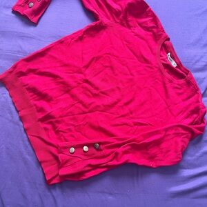 Red Wool Sweater - Size S